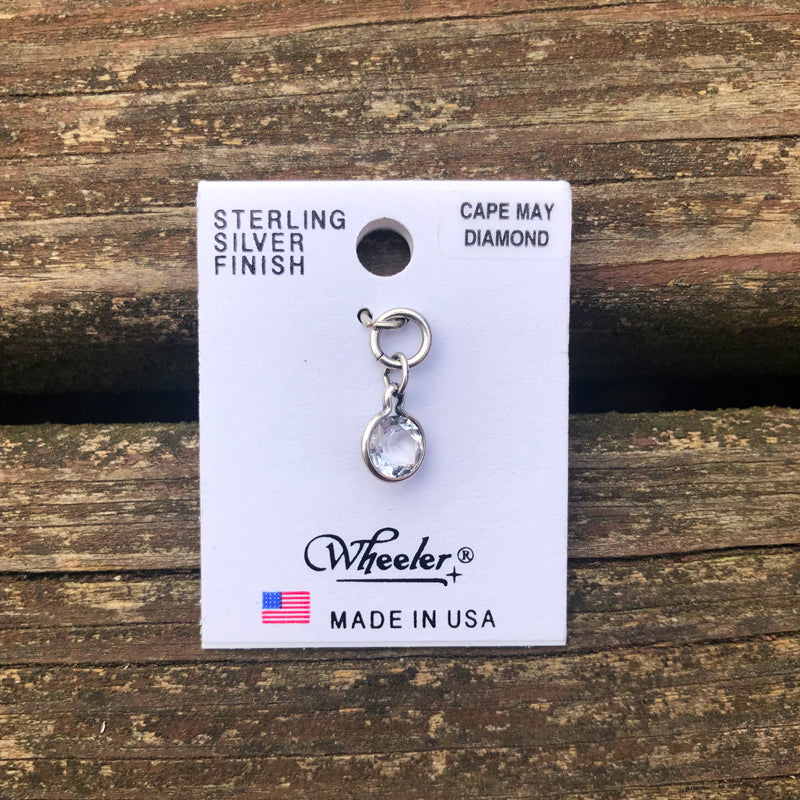 Sterling Silver Cape May Diamond Charm